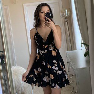 Kimchi Blue Black Floral Dress